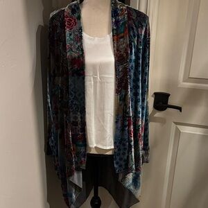 Johnny Was Multicolor Patterned Cardigan